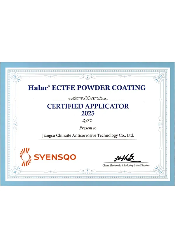 Certified Applicator of Halar® ECTFE Coating