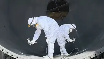 Photos of Industrial Coating Production