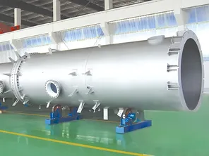 PTFE lining for Φ2600×22000mm sulfuric acid cleaning tower