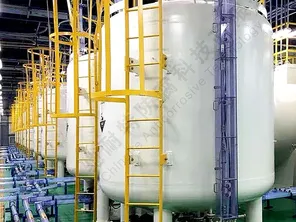 New-PTFE lining for electronic-grade hydrofluoric acid tank