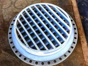 PFA lined tower internals
