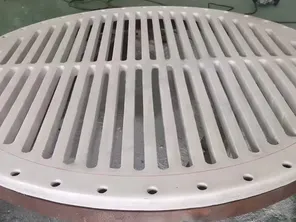 Molded PTFE filter plate (25-30mm thick)