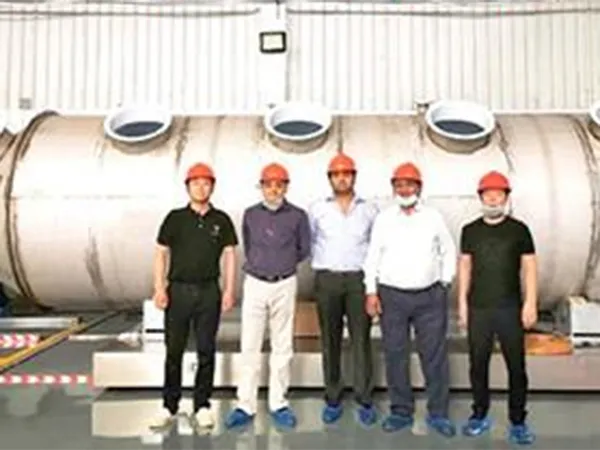 International executives from Jinlongyu (Arawana) conducted product inspection