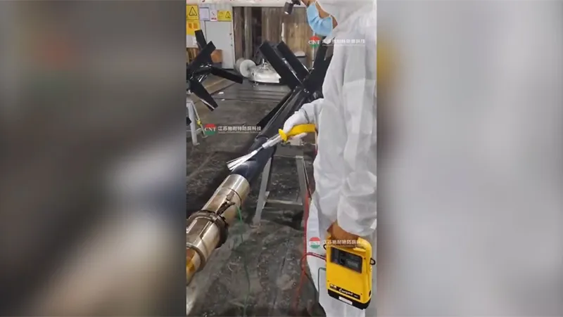Holiday/Pinhole Detection for ECTFE Coating on Paddle Agitator