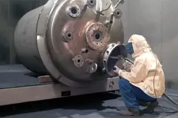Sandblasting & roughness inspection