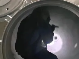 Sandblasting of the base material