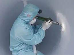 Fusion welding of nozzle