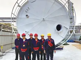 350m³ on-site PTFE lining by ChiNaite team